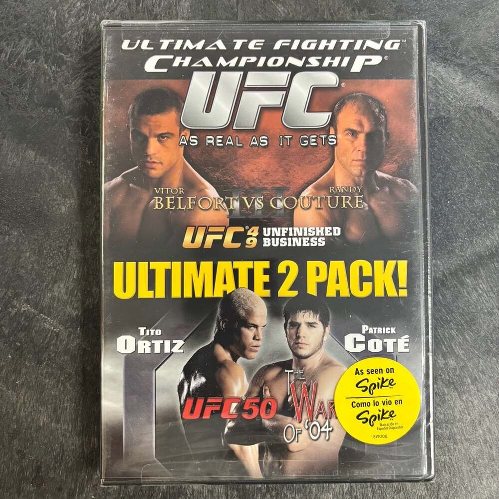 UFC Ultimate 2 Pack DVD UFC 49 Unfinished Business UFC 50 Sealed